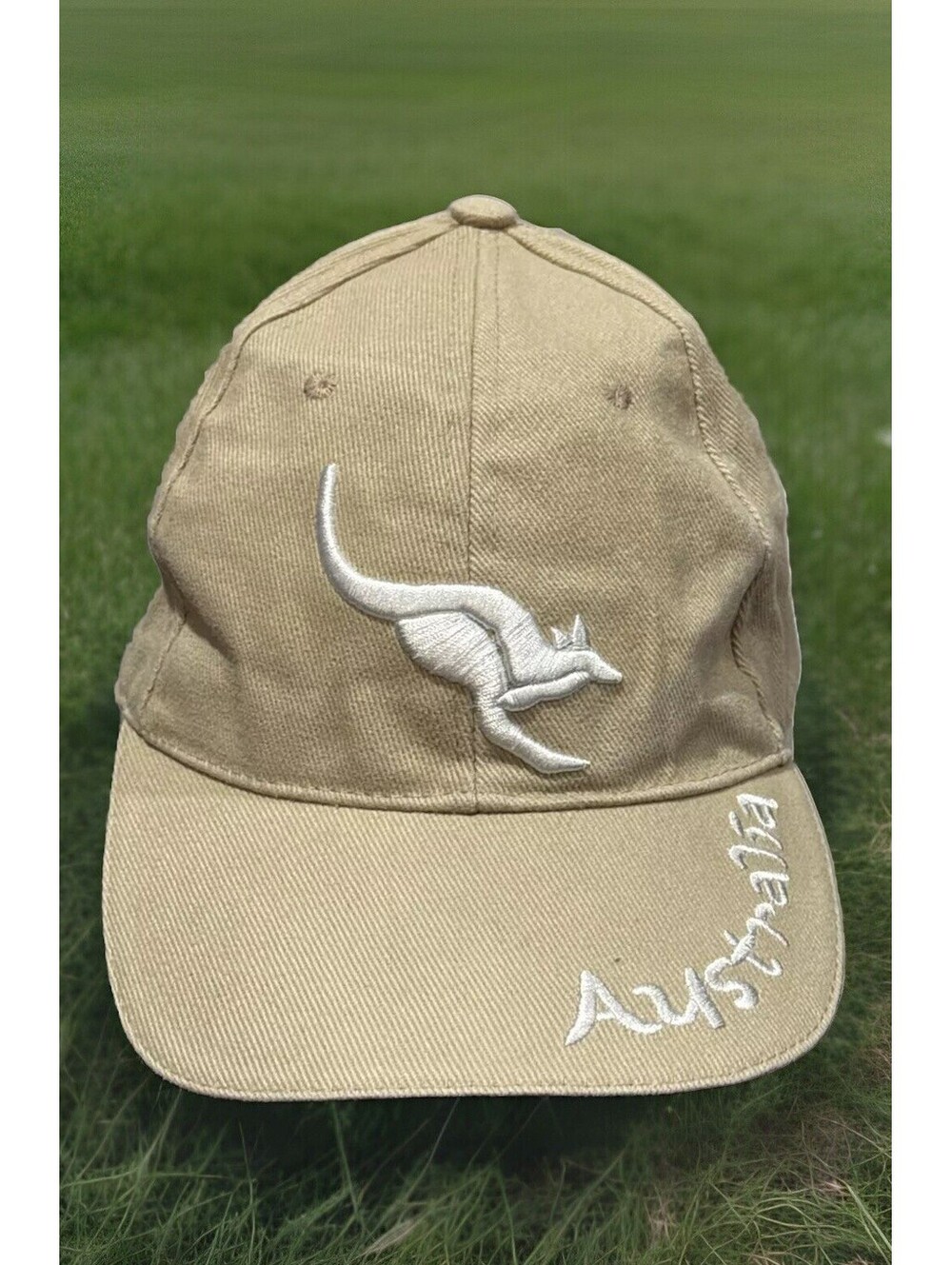 Australia Kangaroo Land Down Under Good Dat Mate Tan Baseball Cap